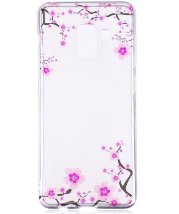 Samsung Galaxy A8 (2018) TPU Back Cover Flowers Hoesjes
