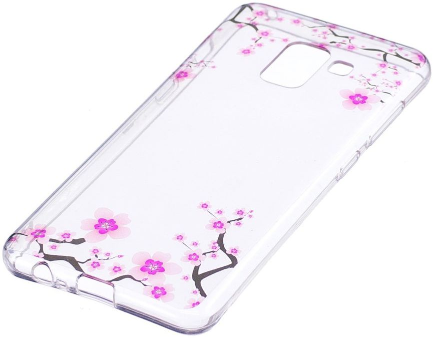 Samsung Galaxy A8 (2018) TPU Back Cover Flowers afbeelding 2