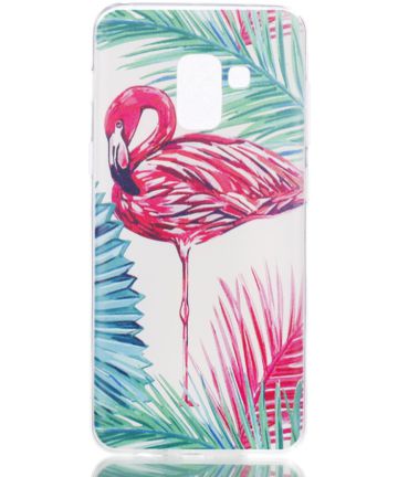 Samsung Galaxy A8 (2018) TPU Back Cover Flamingo Hoesjes