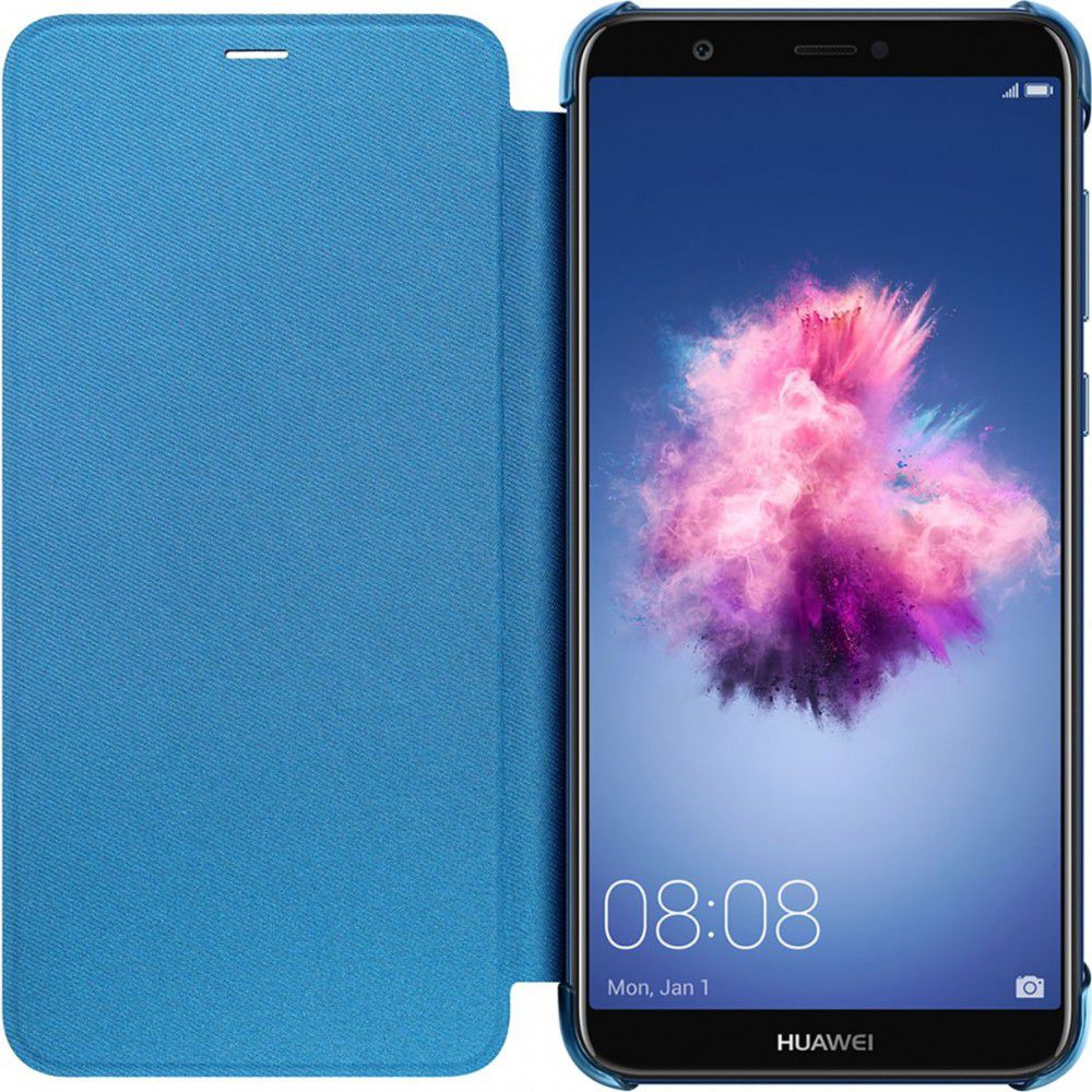 Huawei P Smart Originele flip cover blauw afbeelding 1