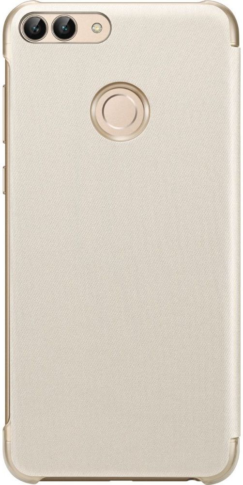 Huawei P Smart Originele flip cover goud afbeelding 3