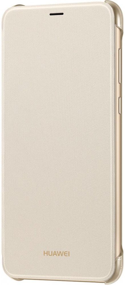 Huawei P Smart Originele flip cover goud afbeelding 4