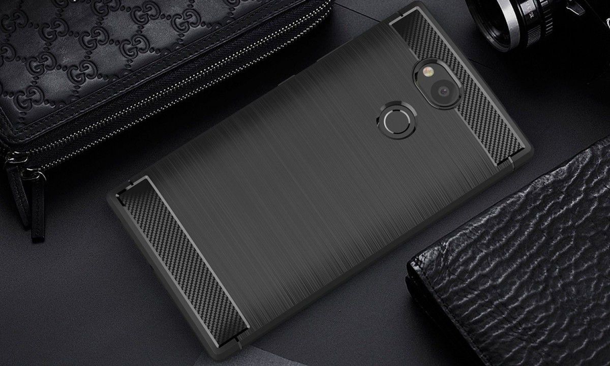 Sony Xperia L2 Geborsteld TPU Hoesje Zwart afbeelding 7