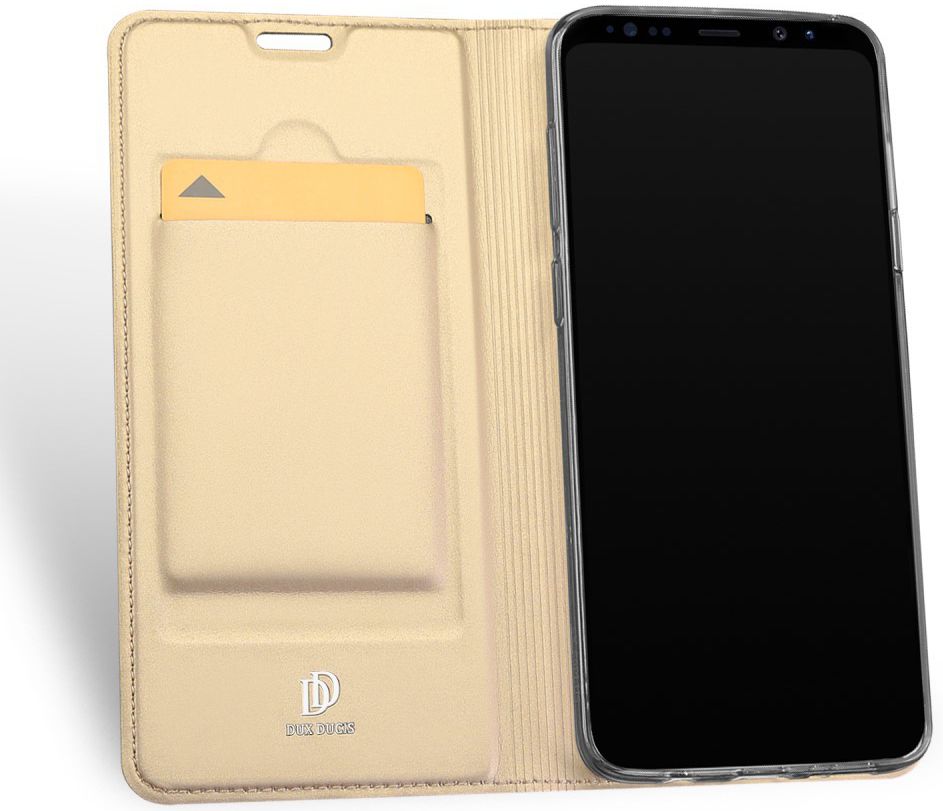 Dux Ducis Samsung Galaxy S9 Plus Premium Bookcase Hoesje Goud afbeelding 2