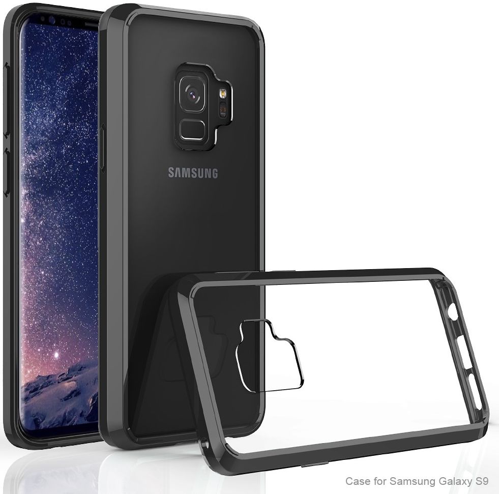 Samsung Galaxy S9 Hoesje met Bumper Zwart afbeelding 1