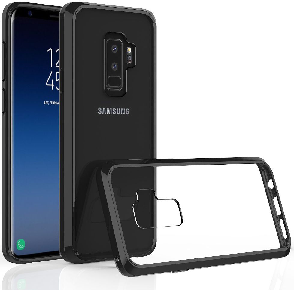 Samsung Galaxy S9 Plus Hoesje met Bumper Zwart afbeelding 2