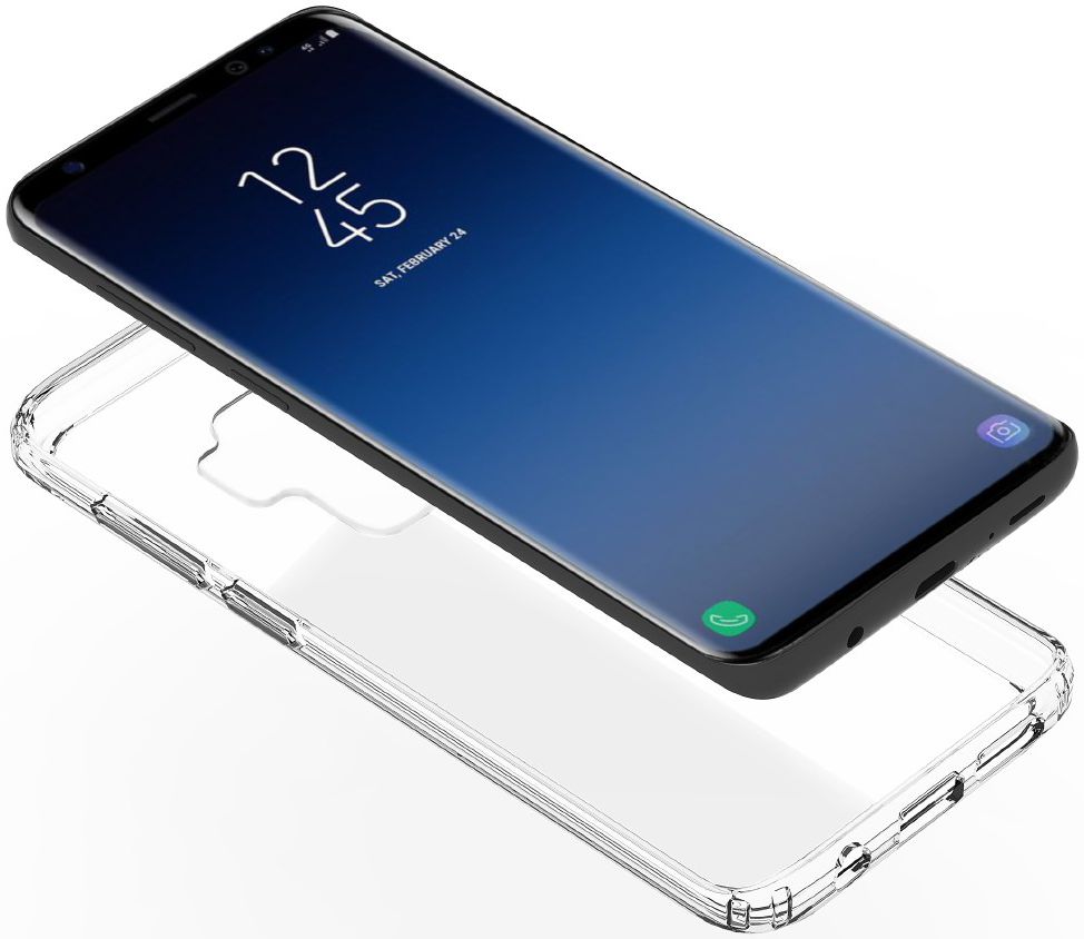 Samsung Galaxy S9 Plus Hoesje met Bumper Transparant afbeelding 4