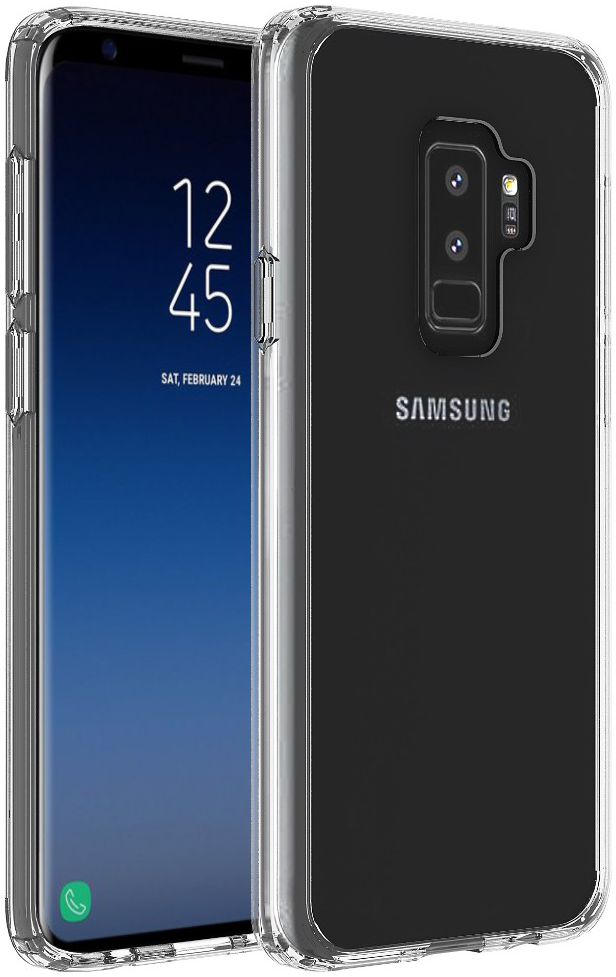 Samsung Galaxy S9 Plus Hoesje met Bumper Transparant afbeelding 1