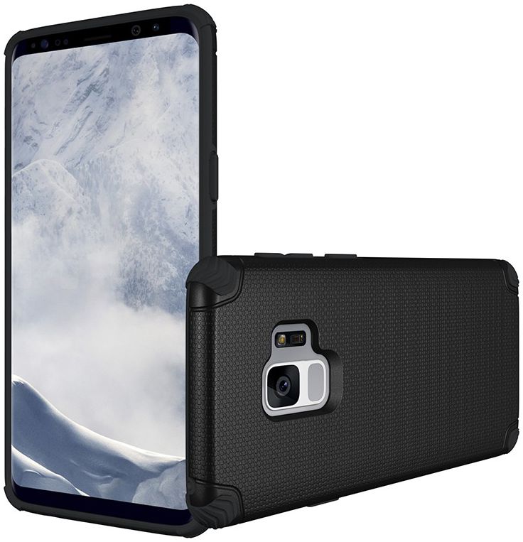 Samsung Galaxy S9 Armor TPU Hoesje Zwart afbeelding 2