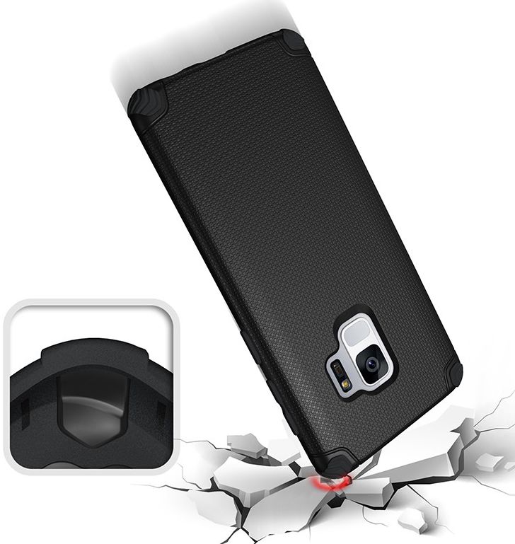 Samsung Galaxy S9 Armor TPU Hoesje Zwart afbeelding 5