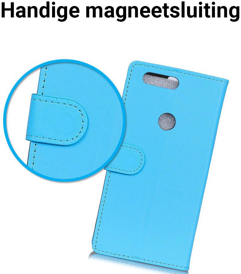 Huawei P Smart Hoesje met Kaarthouder Blauw afbeelding 6