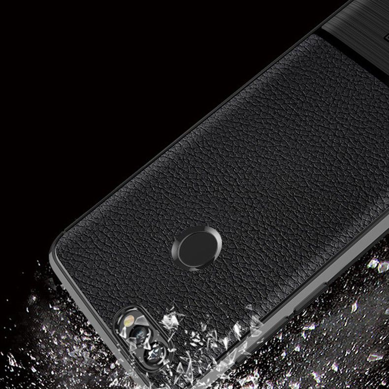 Huawei P Smart Rugged Armor Brushed TPU Hoesje Zwart afbeelding 4