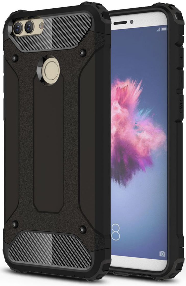 Huawei P Smart Hybride Hoesje Zwart afbeelding 1