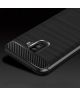 Samsung Galaxy S9 Plus Geborsteld TPU Hoesje Zwart