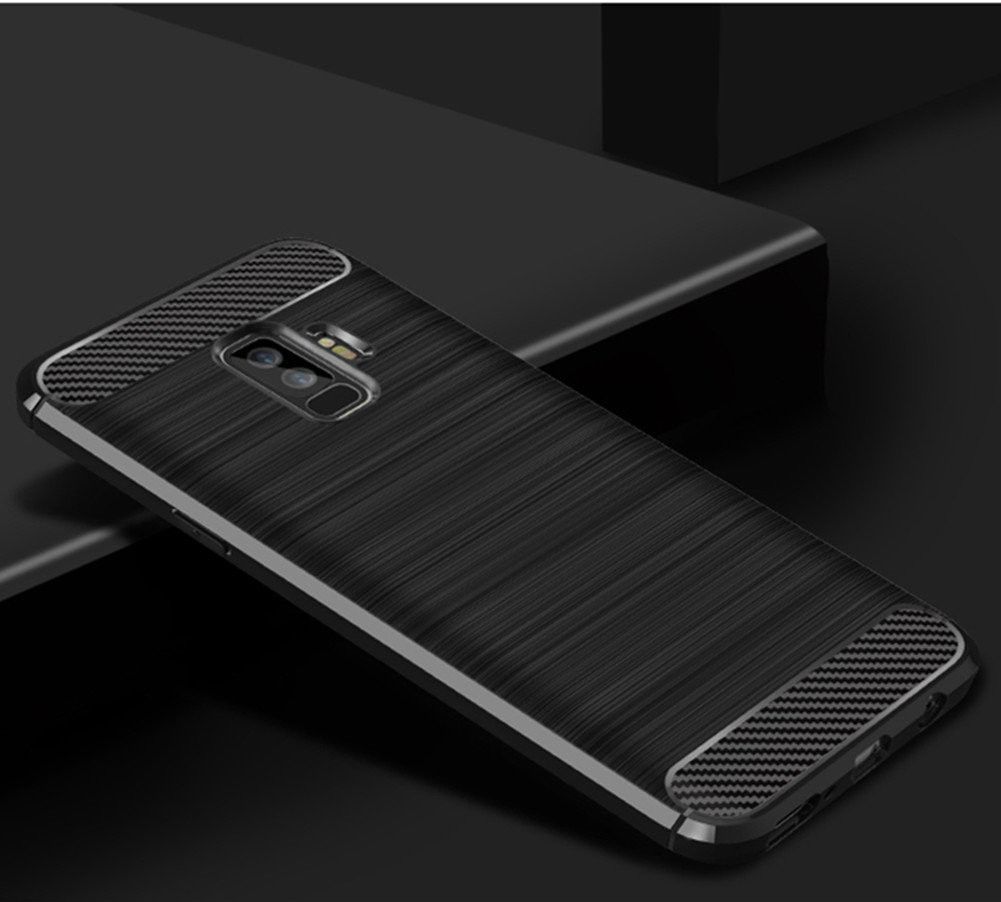 Samsung Galaxy S9 Plus Geborsteld TPU Hoesje Zwart afbeelding 8