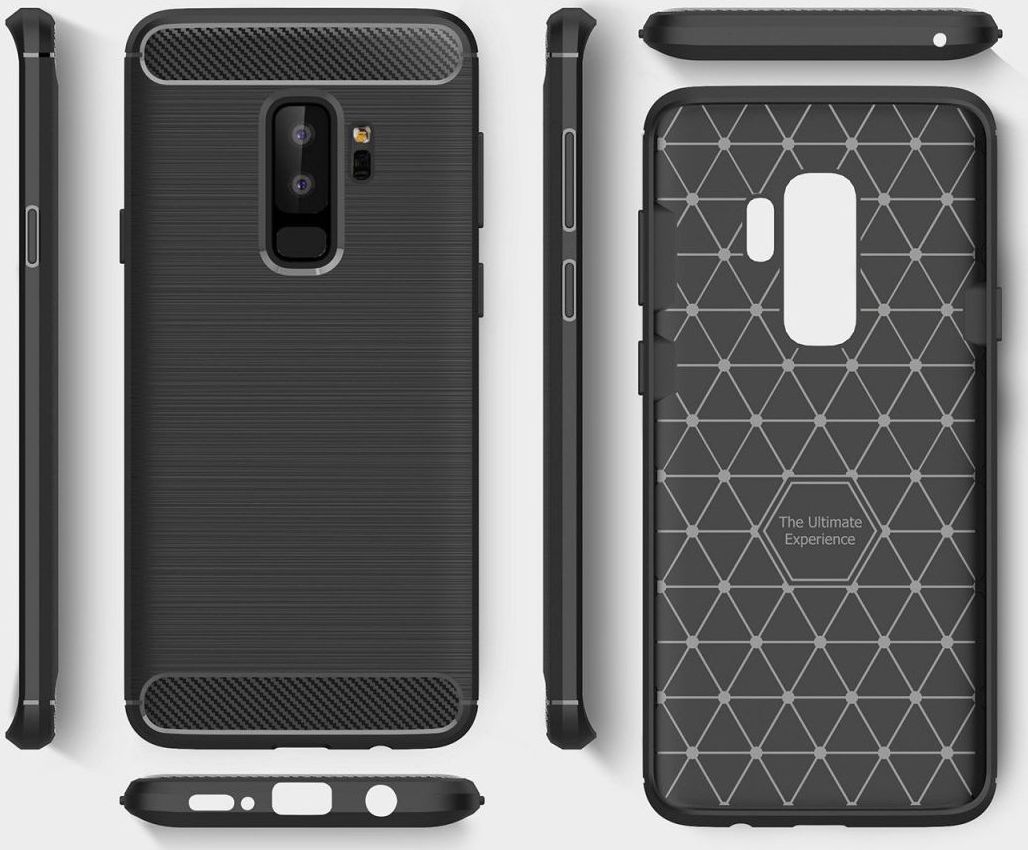 Samsung Galaxy S9 Plus Geborsteld TPU Hoesje Blauw afbeelding 6