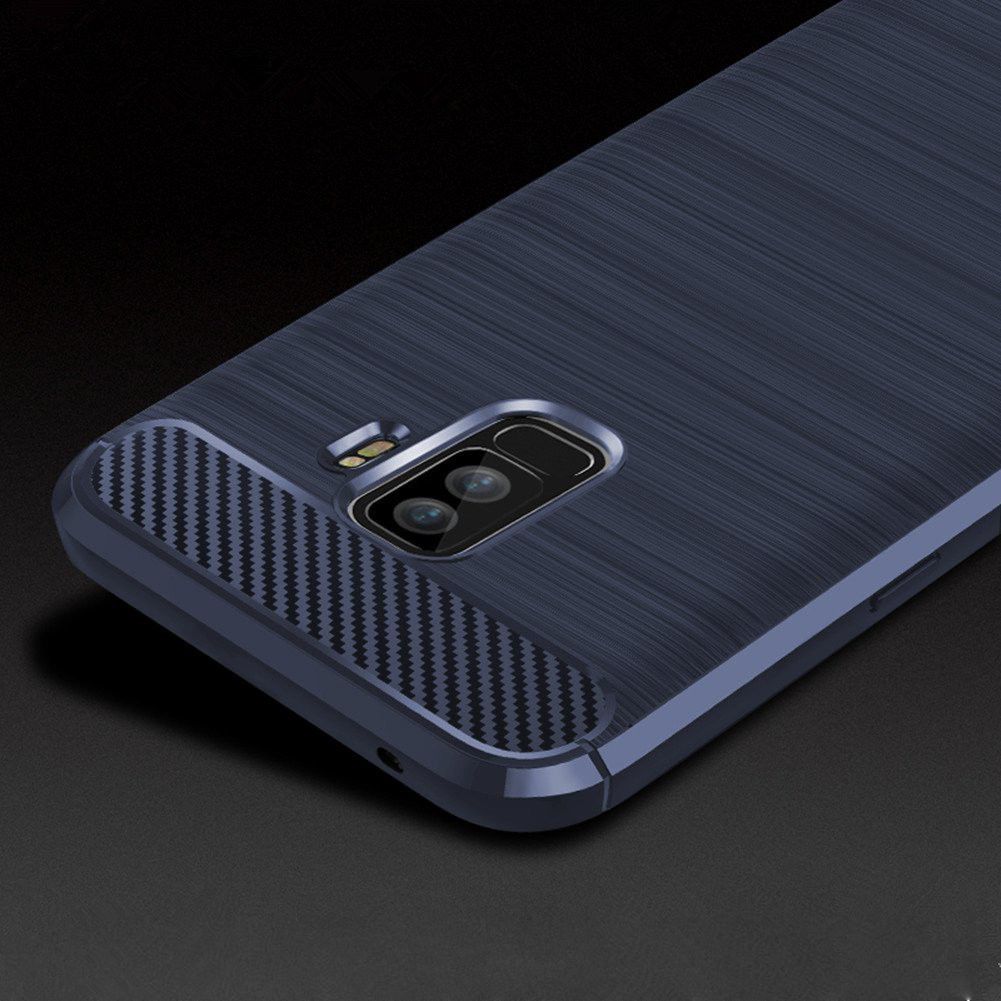 Samsung Galaxy S9 Plus Geborsteld TPU Hoesje Blauw afbeelding 8