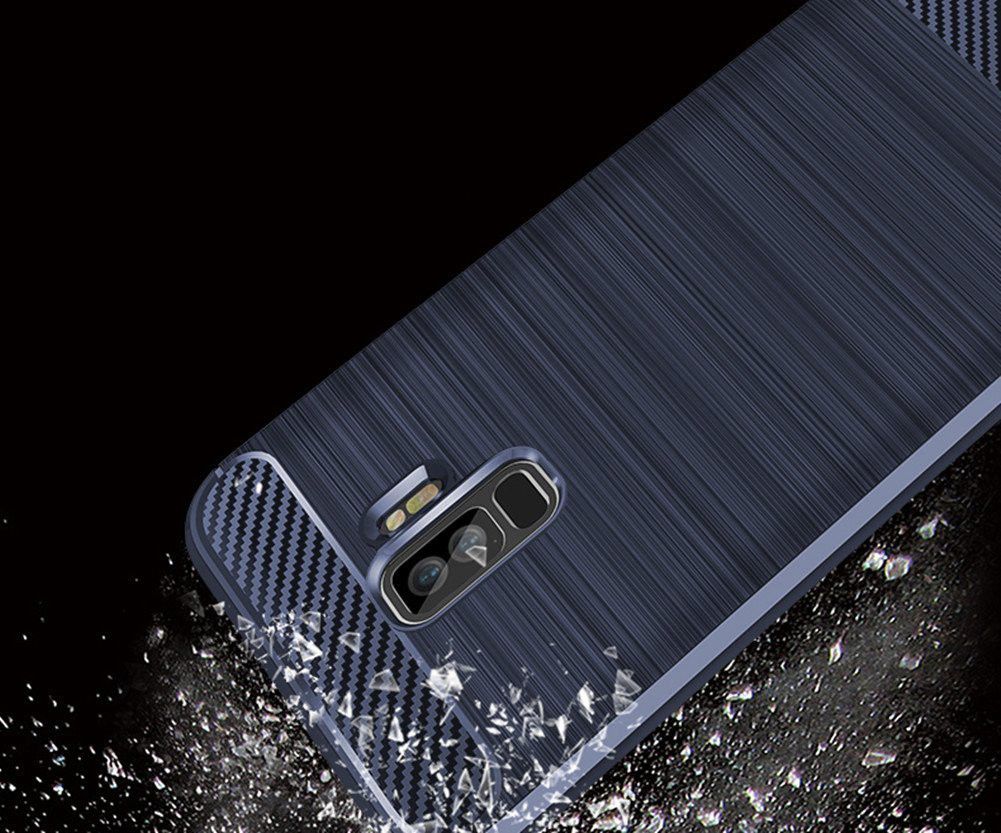 Samsung Galaxy S9 Plus Geborsteld TPU Hoesje Blauw afbeelding 9