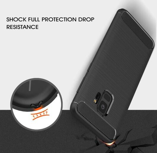 Samsung Galaxy S9 Geborsteld TPU Hoesje Zwart afbeelding 9