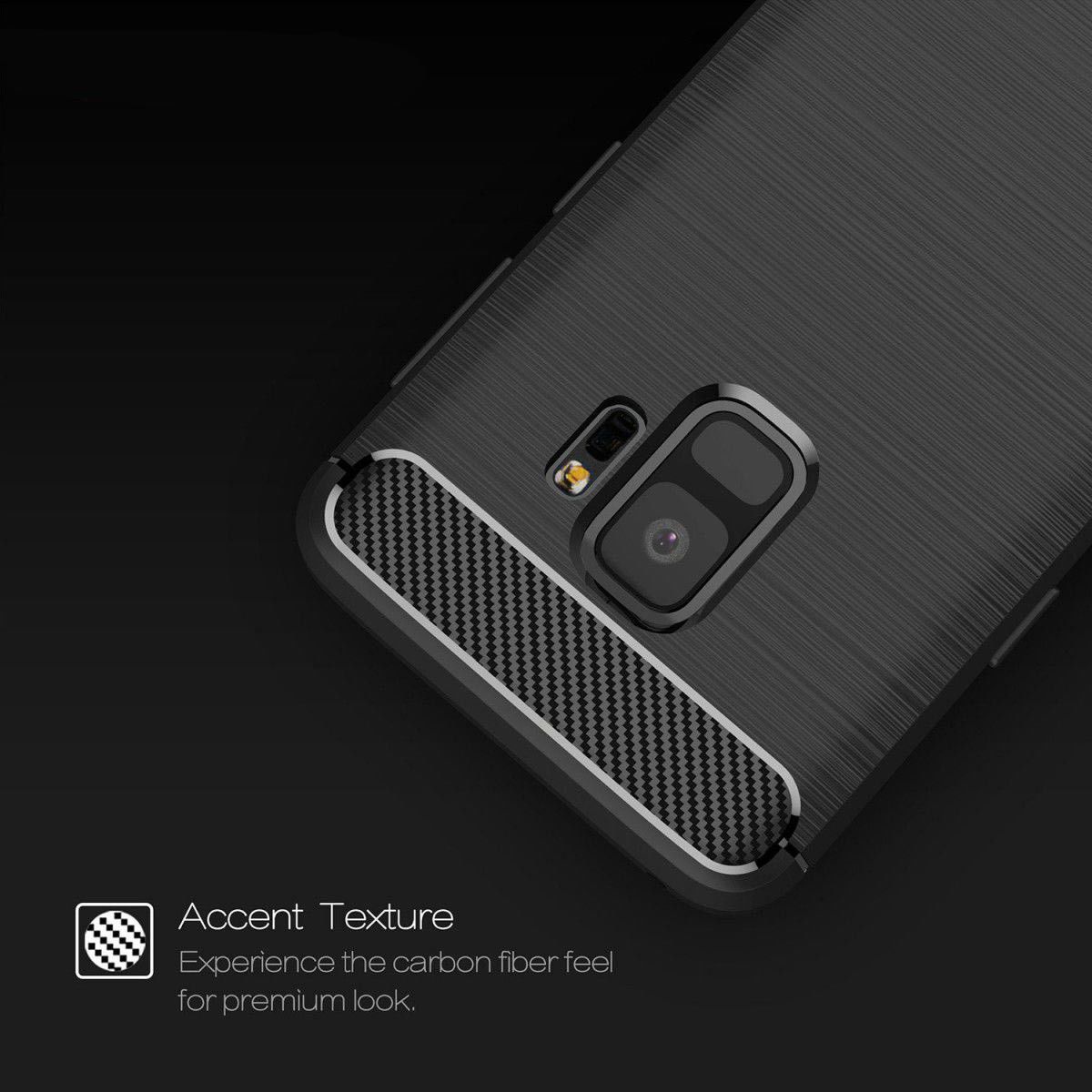 Samsung Galaxy S9 Geborsteld TPU Hoesje Blauw afbeelding 7