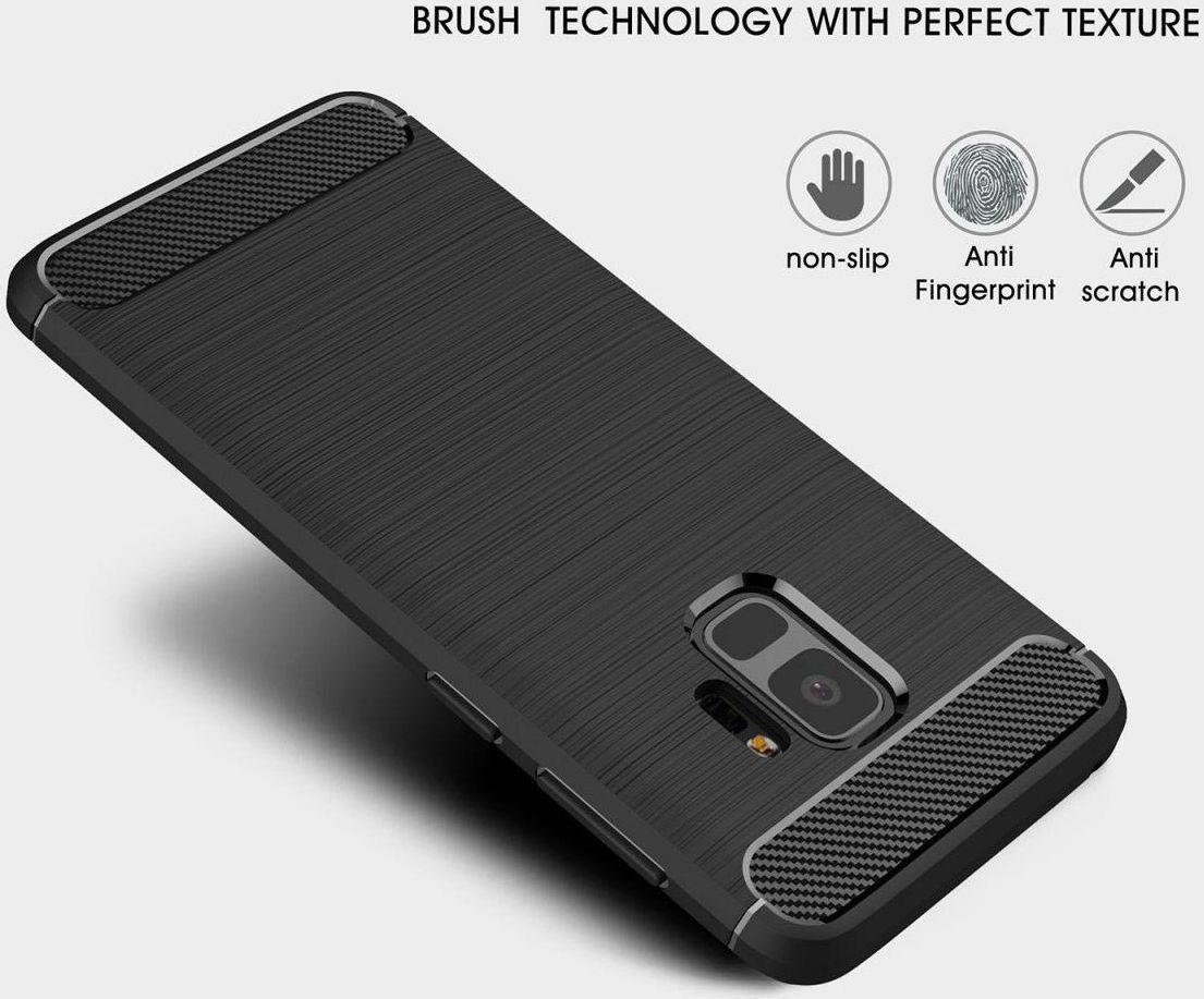 Samsung Galaxy S9 Geborsteld TPU Hoesje Blauw afbeelding 8