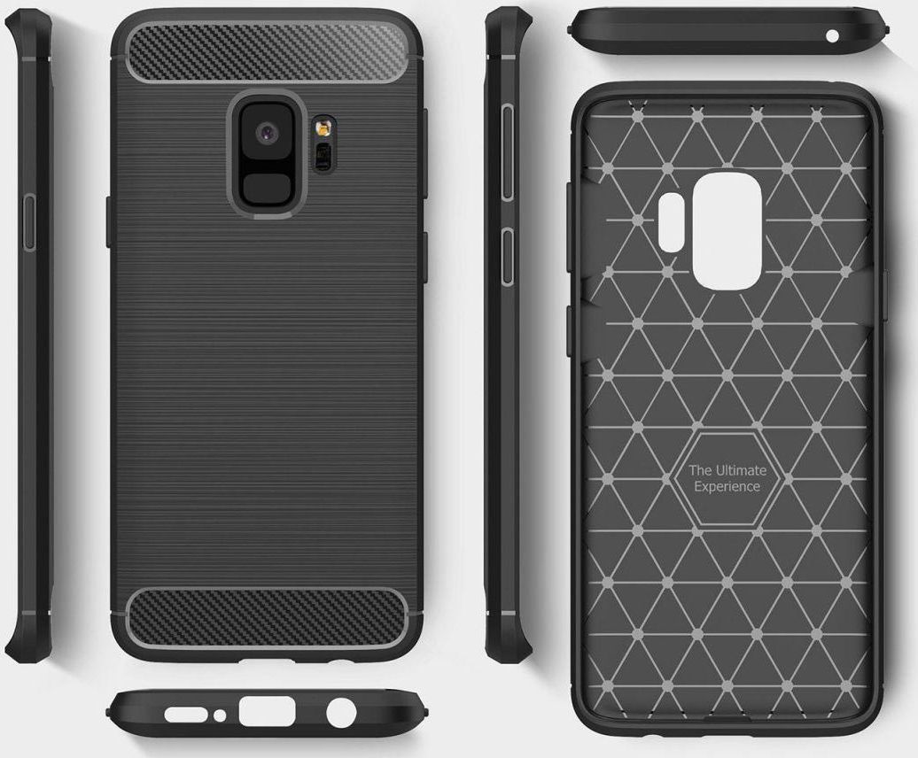 Samsung Galaxy S9 Geborsteld TPU Hoesje Blauw afbeelding 10