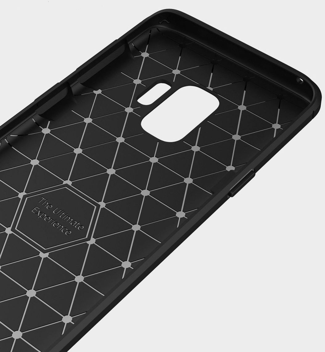 Samsung Galaxy S9 Geborsteld TPU Hoesje Grijs afbeelding 7