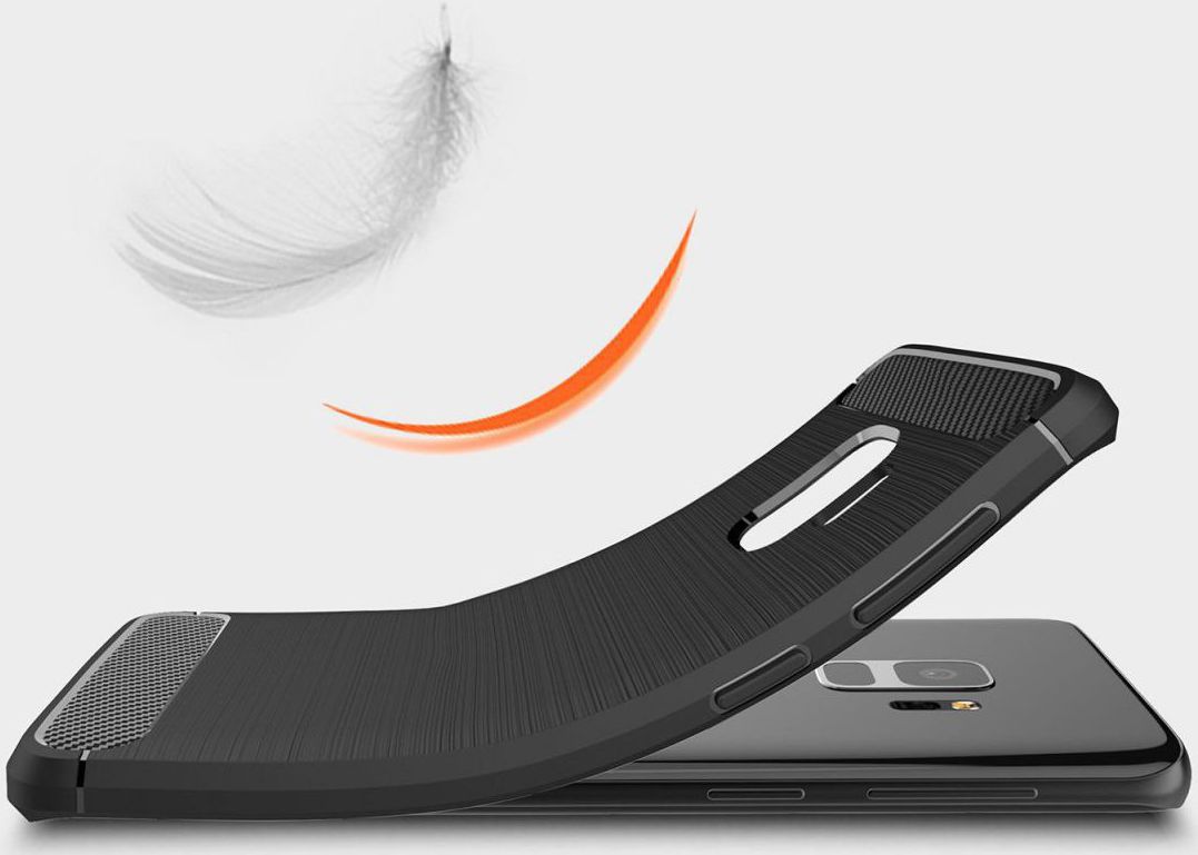 Samsung Galaxy S9 Geborsteld TPU Hoesje Grijs afbeelding 10