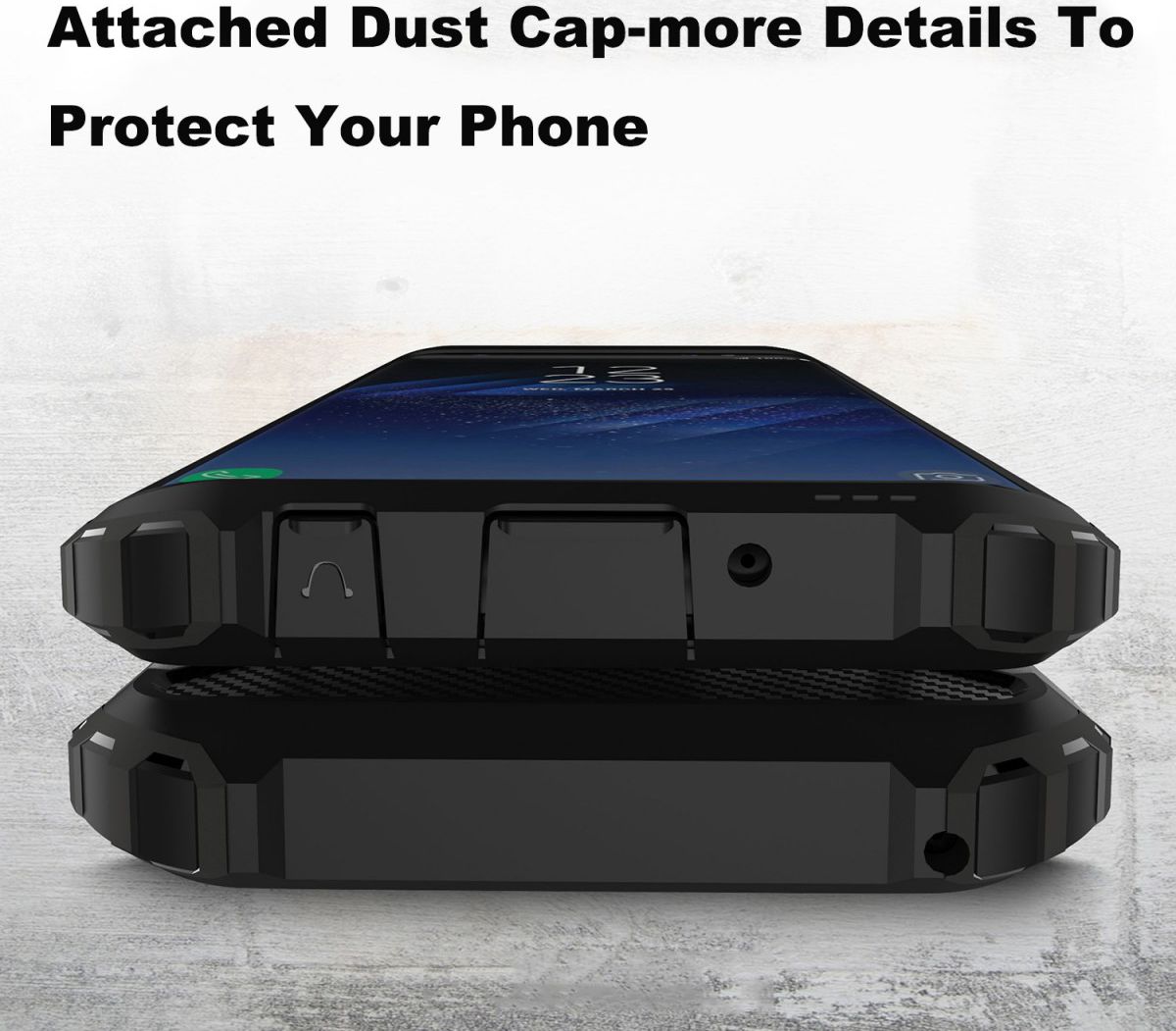 Samsung Galaxy S9 Hoesje Shock Proof Hybride Backcover Goud afbeelding 3
