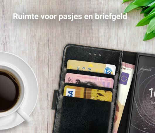 Rosso Element Sony Xperia XA2 Hoesje Book Cover Zwart afbeelding 9