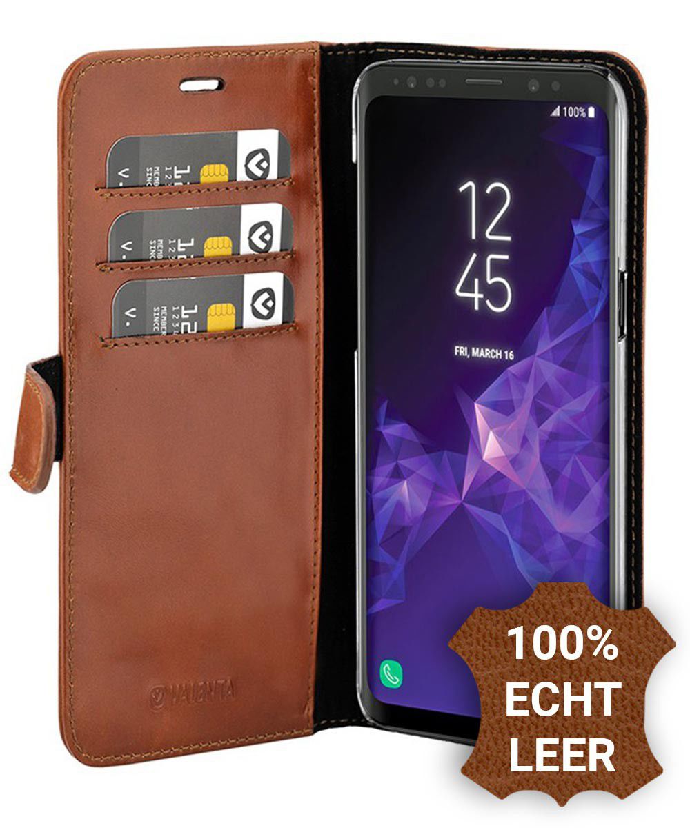 Valenta Galaxy S9 Plus Classic Hoesje Leer Book Case Bruin afbeelding 1
