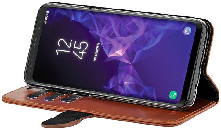 Valenta Galaxy S9 Plus Classic Hoesje Leer Book Case Bruin afbeelding 2