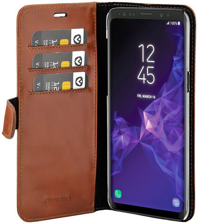 Valenta Galaxy S9 Plus Classic Hoesje Leer Book Case Bruin afbeelding 5