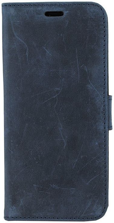 Valenta Galaxy A8 2018 Classic Hoesje Leer Book Case Vintage Blauw afbeelding 4