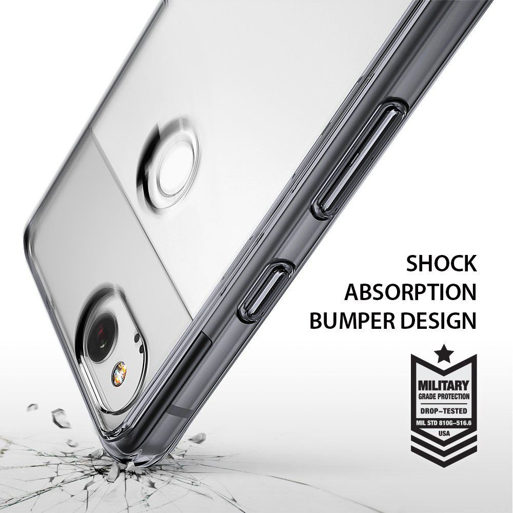 Ringke Fusion Google Pixel 2 Hoesje Doorzichtig Zwart afbeelding 2