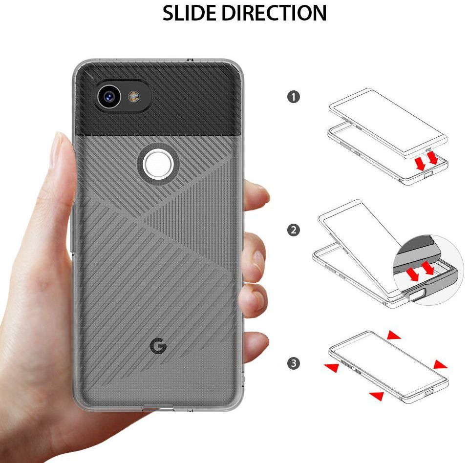 Ringke Bevel Google Pixel 2 XL Smoke Black afbeelding 5
