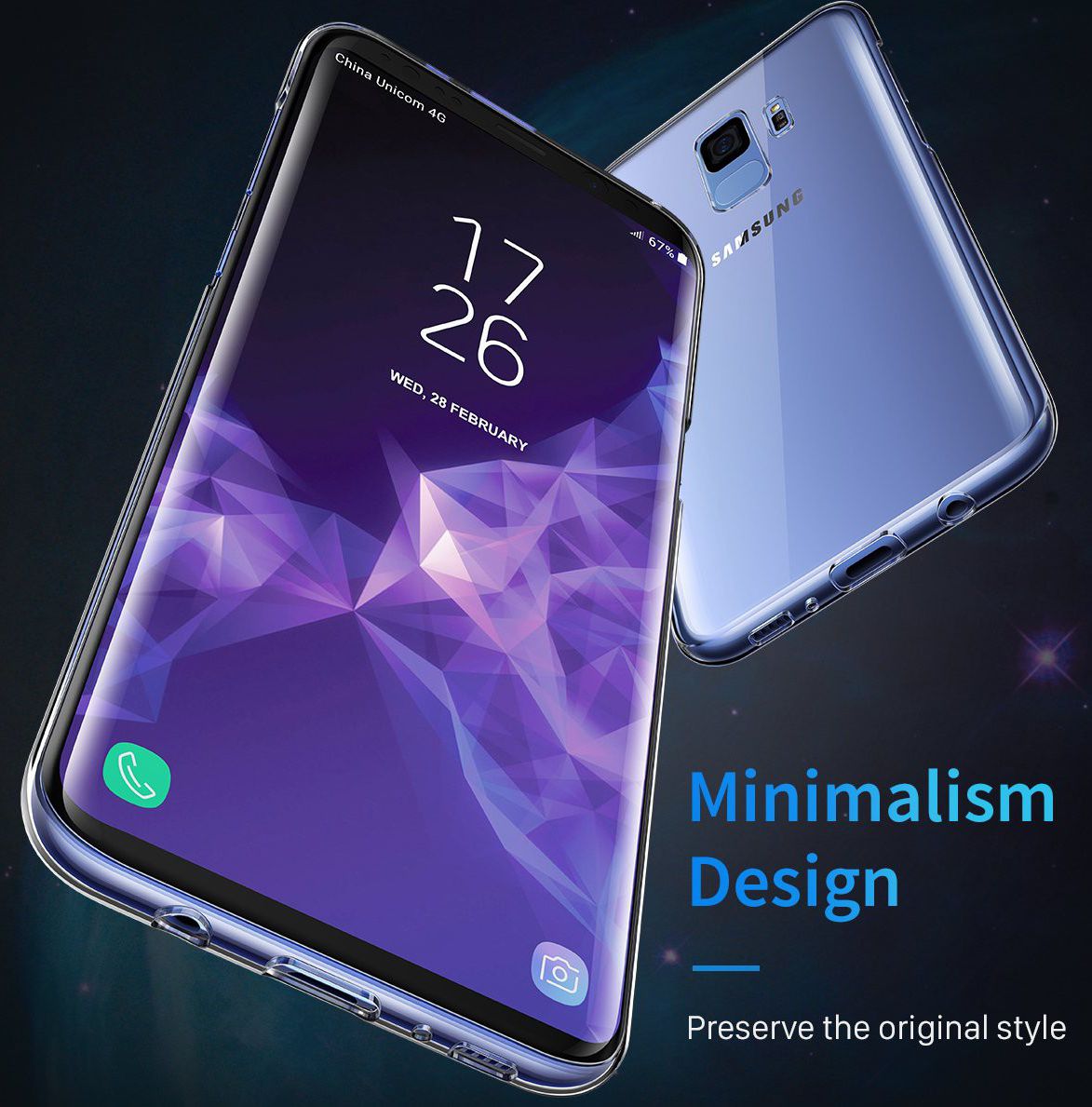 Samsung Galaxy S9 Sterk Transparant Hoesje afbeelding 4