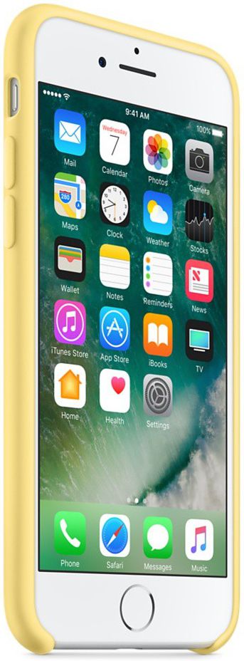 Officieel Apple iPhone 7 Siliconen Hoesje Geel afbeelding 6