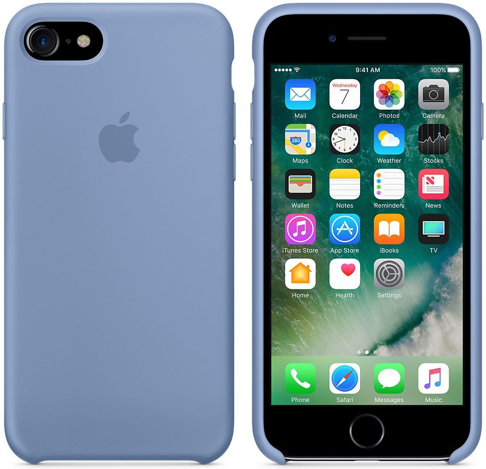 Officieel Apple iPhone 7 Siliconen Hoesje Blauw afbeelding 2