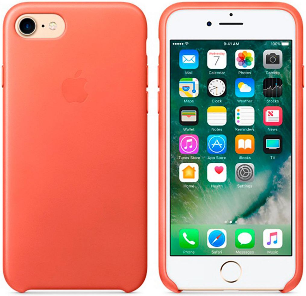Apple iPhone 7 Leather Case Rood Origineel afbeelding 6