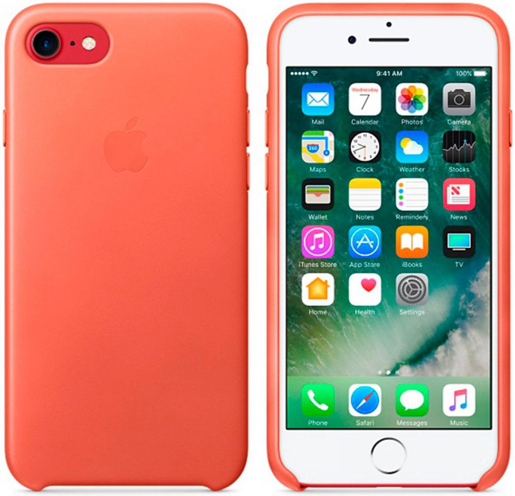 Apple iPhone 7 Leather Case Rood Origineel afbeelding 8