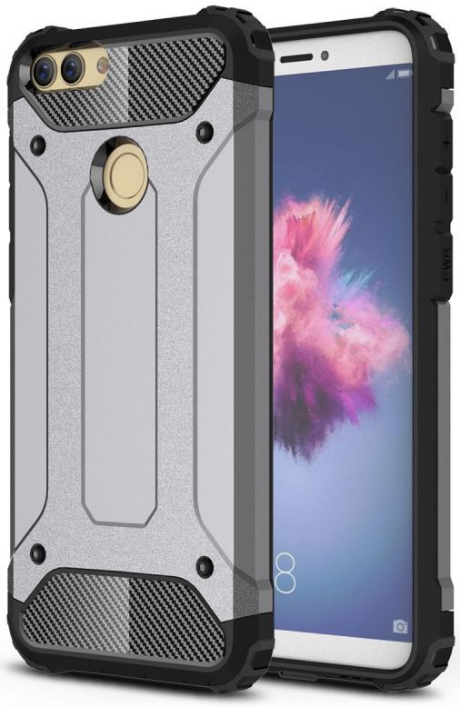 Huawei P Smart Hybride Hoesje Grijs afbeelding 1