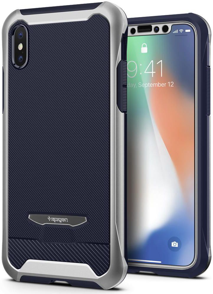 Spigen Reventon Hoesje Apple iPhone X Platinum Silver afbeelding 11