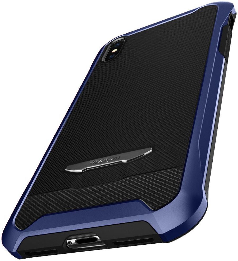 Spigen Reventon Hoesje Apple iPhone X Metallic Blue afbeelding 11