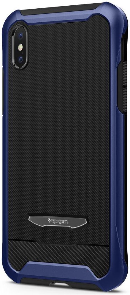 Spigen Reventon Hoesje Apple iPhone X Metallic Blue afbeelding 4