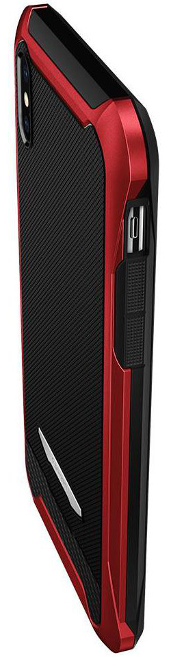 Spigen Reventon Hoesje Apple iPhone X Metallic Red afbeelding 10