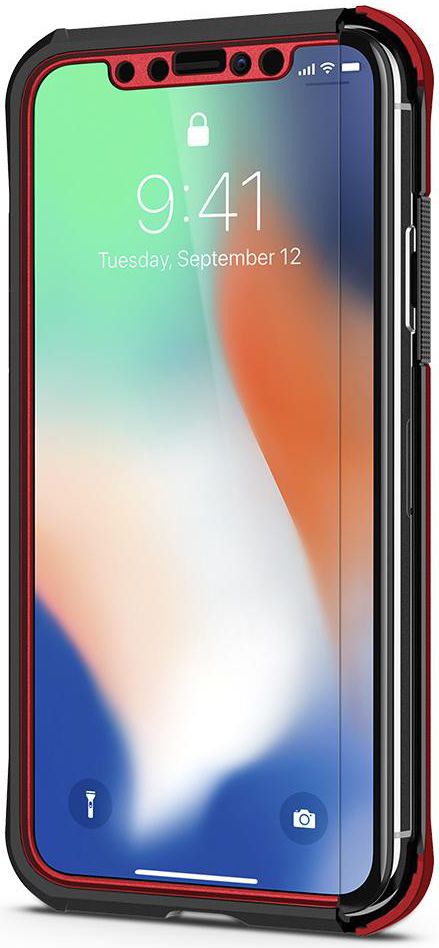Spigen Reventon Hoesje Apple iPhone X Metallic Red afbeelding 8