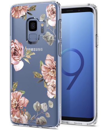 Spigen Liquid Crystal Blossom Hoesje Samsung Galaxy S9 Flower Hoesjes
