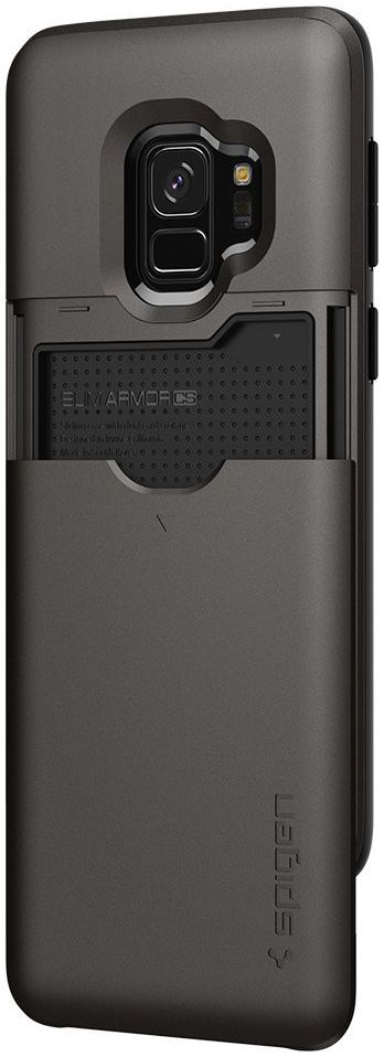 Spigen Slim Armor Hoesje met Kaarthouder Samsung Galaxy S9 Gunmetal afbeelding 6
