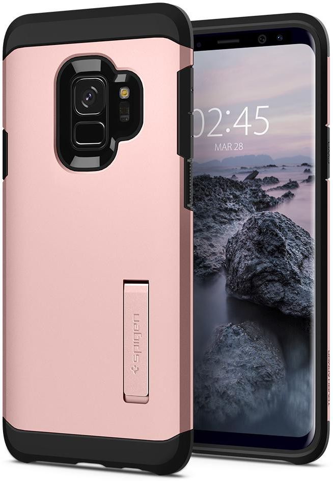 Spigen Tough Armor Hoesje Samsung Galaxy S9 Rose Gold afbeelding 1